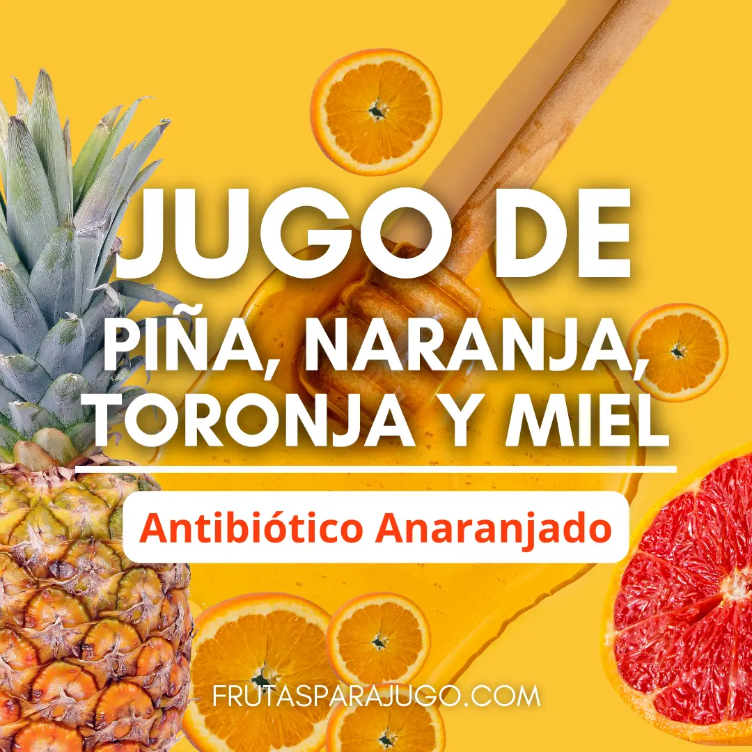 Jugo de piña naranja toronja y miel