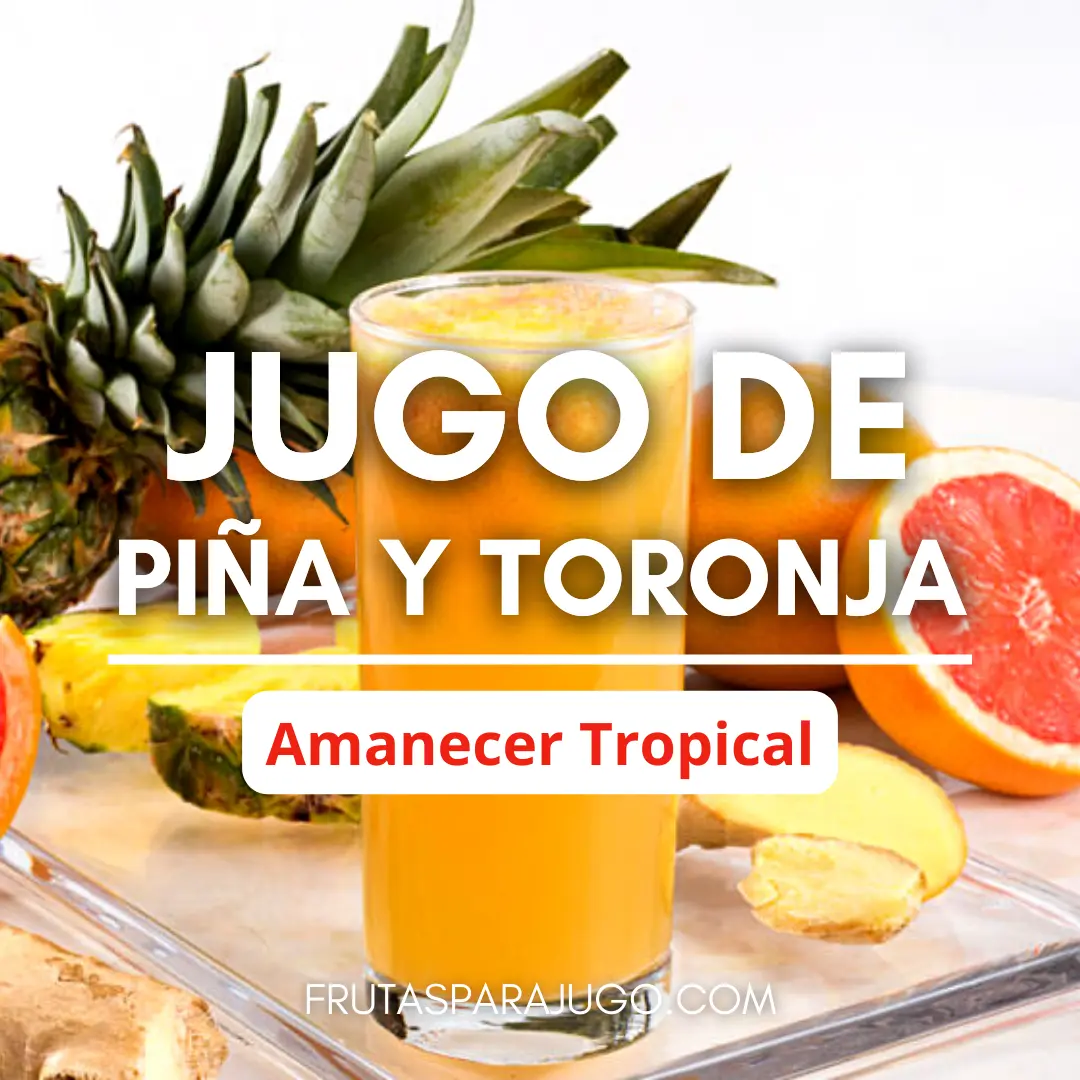 Jugo de piña y toronja