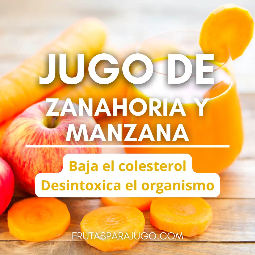 Jugo natural Zanahoria manzana