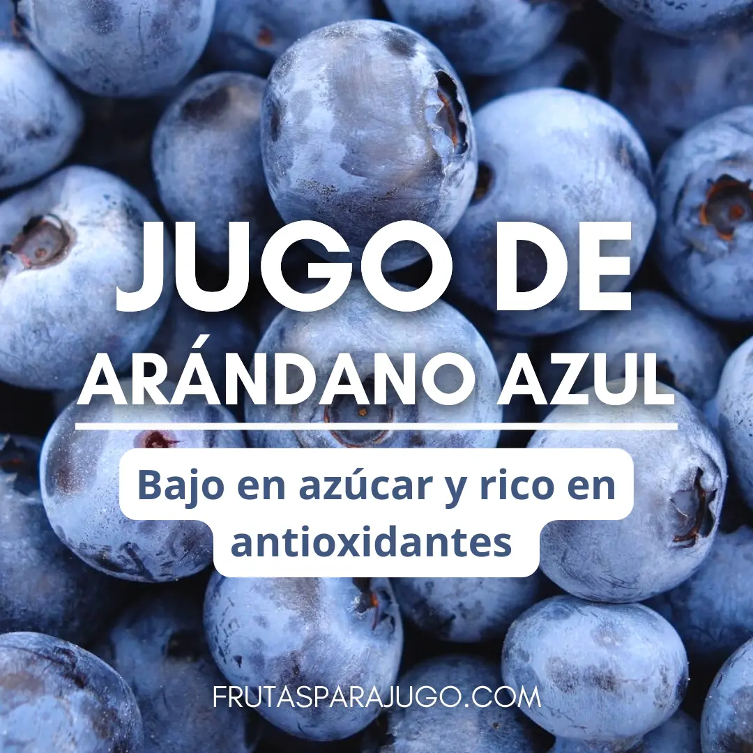 Jugo natural de arandano azul