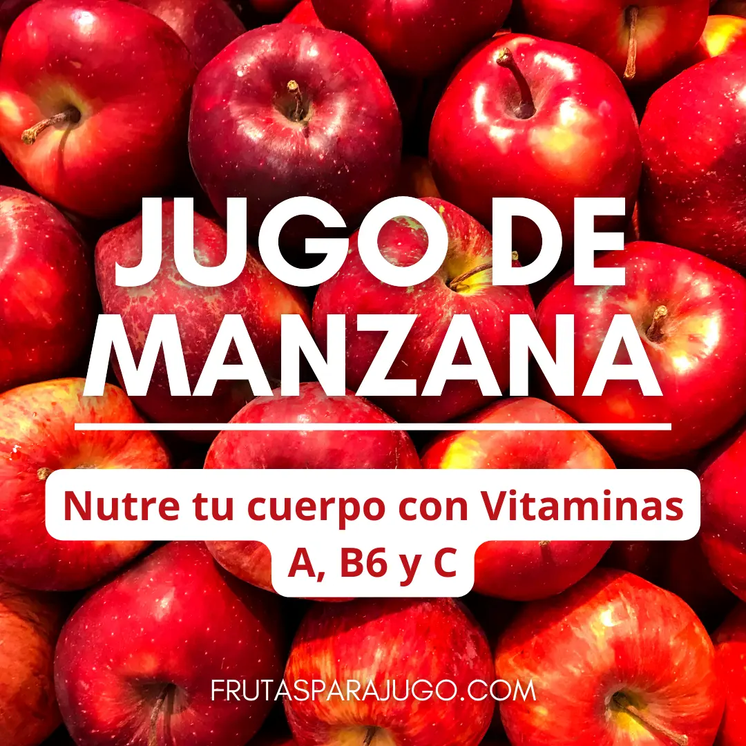 Jugo natural de manzana