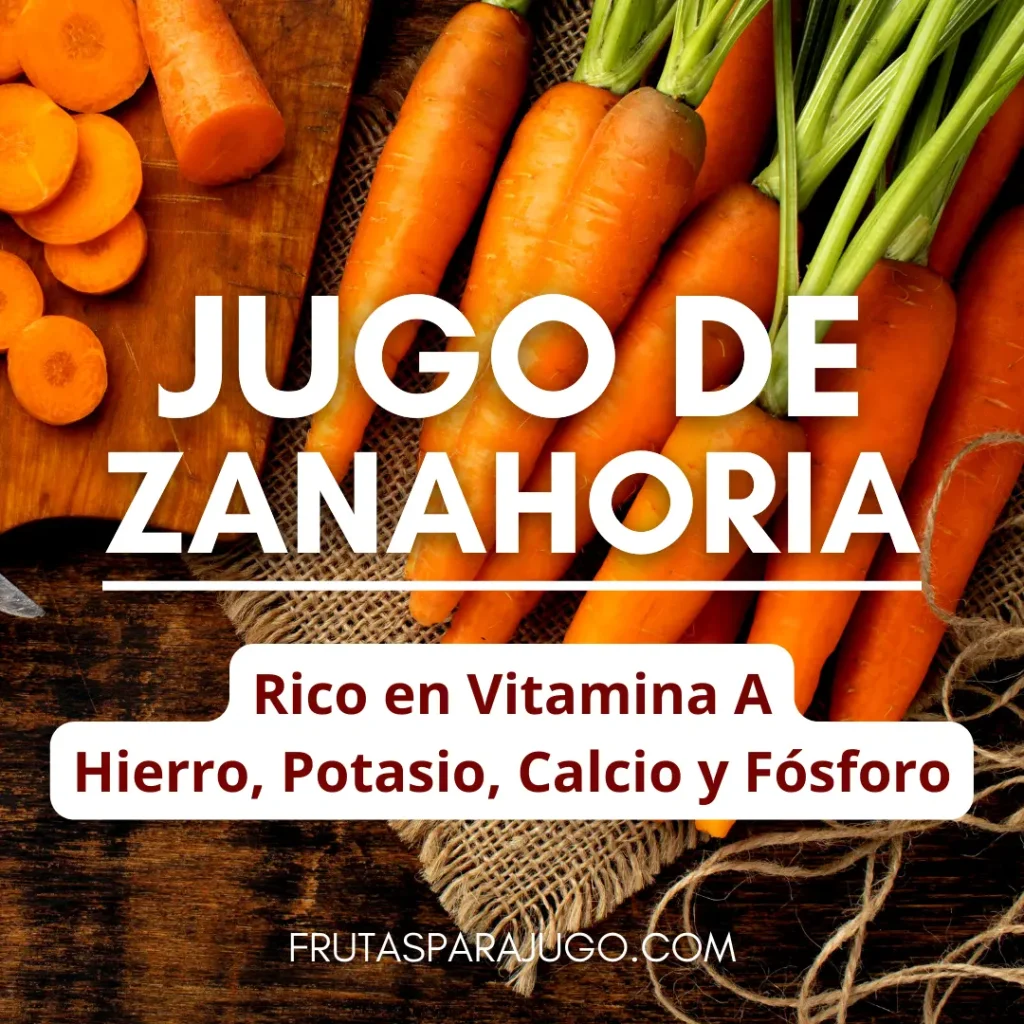 Jugo natural de zanahoria