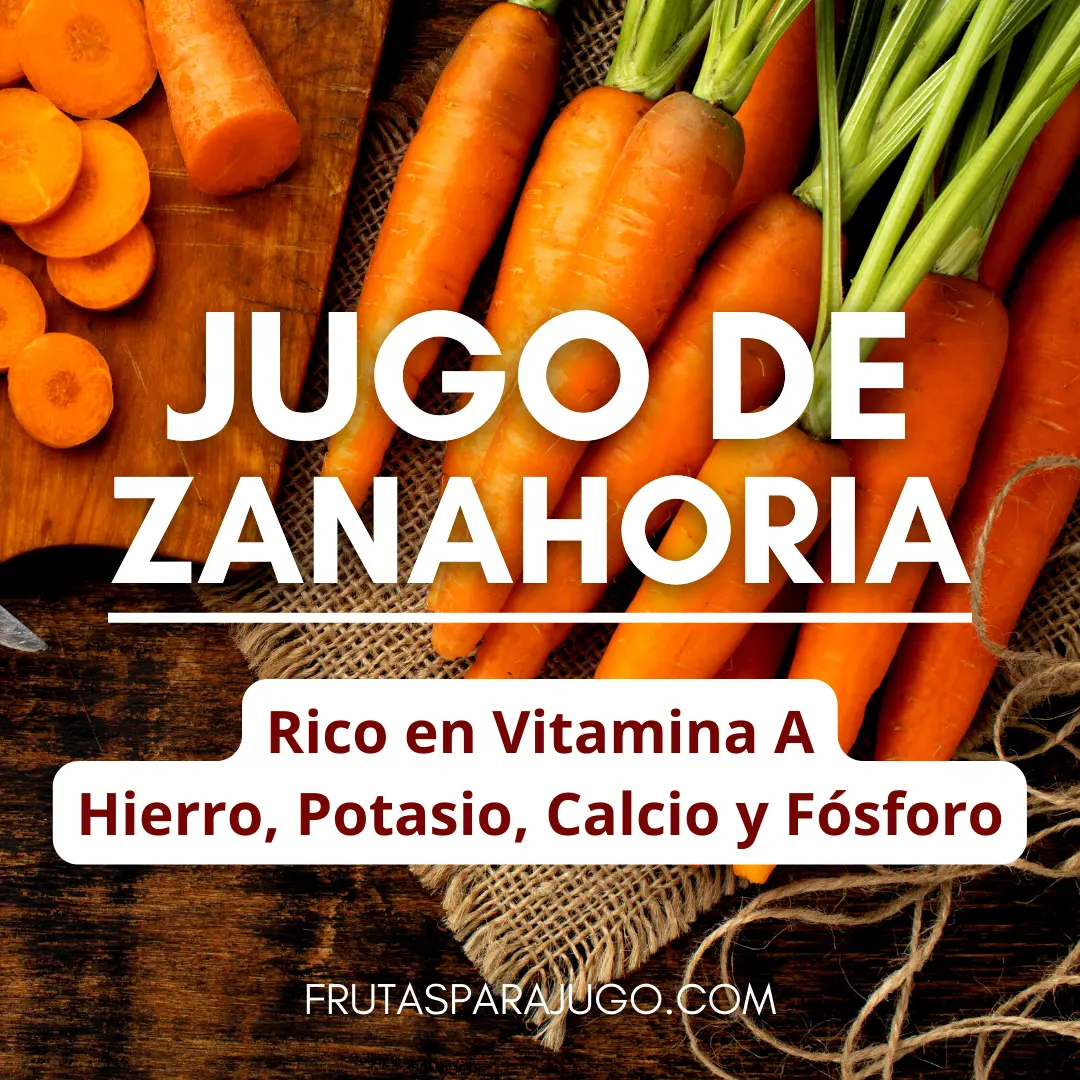Jugo natural de zanahoria