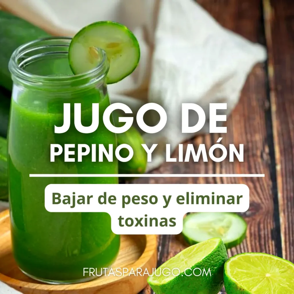 Jugo de pepino y limón